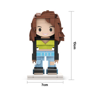 Personalisierte Klemmbaustein-Figur – 1 Person – DIY Geschenk für Männer zum Selbstaufbau