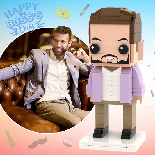 Chef Minifigur aus Klemmbausteinen – DIY Geschenk zum Selbstaufbau – 1 Person