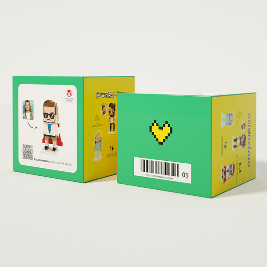 Personalisierte Hochzeits-Figuren aus Klemmbausteinen – 2 Personen – DIY Geschenk zum Selbstaufbau