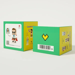 Miniatur-Figuren Klemmbausteine Set – Vater & Kind – DIY Spielzeug zum Selbstaufbau