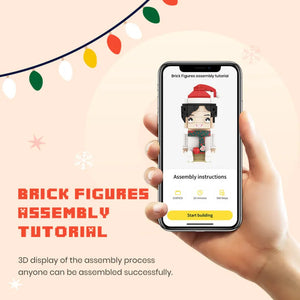 Personalisierte Klemmbaustein-Figur – Happy Birthday – DIY Miniaturfigur als Geburtstagsgeschenk