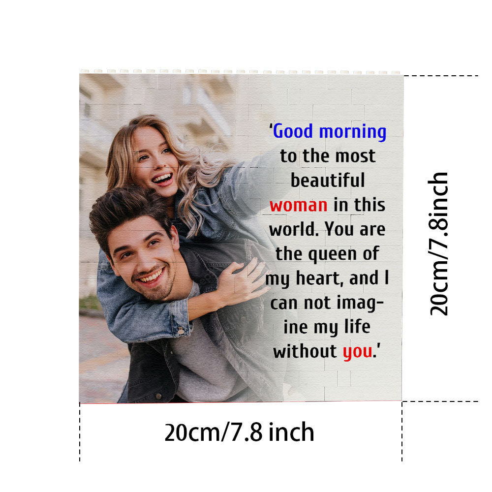 144 Teile Foto individuell gestalteter Bausteine, Puzzle, Bildpuzzle, Geschenk, Puzzle für Erwachsene, Baustein-Foto-Puzzle