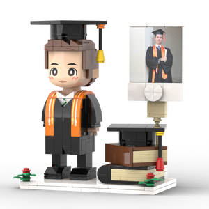 Personalisierbare Klemmbaustein-Figur – ideal für den Universitätsabschluss