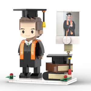 Personalisierbare Klemmbaustein-Figur – ideal für den Universitätsabschluss