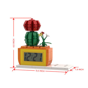 Personalisierte Klemmbaustein-Figur mit digitaler Uhr – DIY Miniatur zum Selbstaufbau